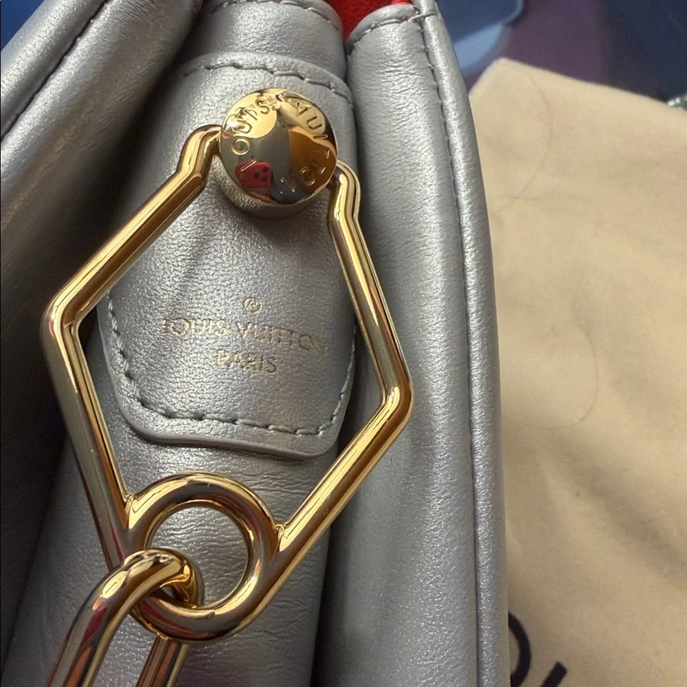 Louis Vuitton Coussin PM Silver Metallic